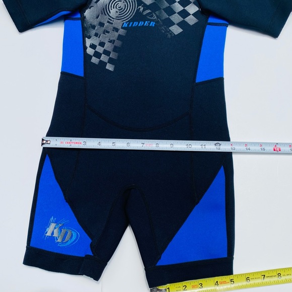⭐️HP⭐️ NEW KIDDER SHORTY UNISEX WAKEBOARD NEOPRENE WETSUIT Back Zip YOUTH Sz8 JR - Picture 7 of 9